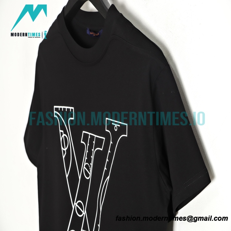 Louis Vuitton - Amp - NBA 21ss Co-branded Letter Short Sleeve Louis Vuitton - Amp - NBA 21ss Co-branded Letter Short Sleeve